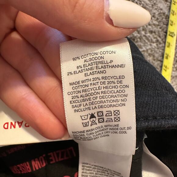 LUCKY BRAND Women's Low Rise Lizzie Skinny Size 14/32R In Clean Black - Picture 14 of 15